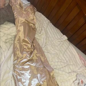 Windsor Satin Maxi Dress in Champagne